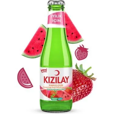 Kızılay Karpuz & Çilek Aromalı 200 ml - 24 Şişe